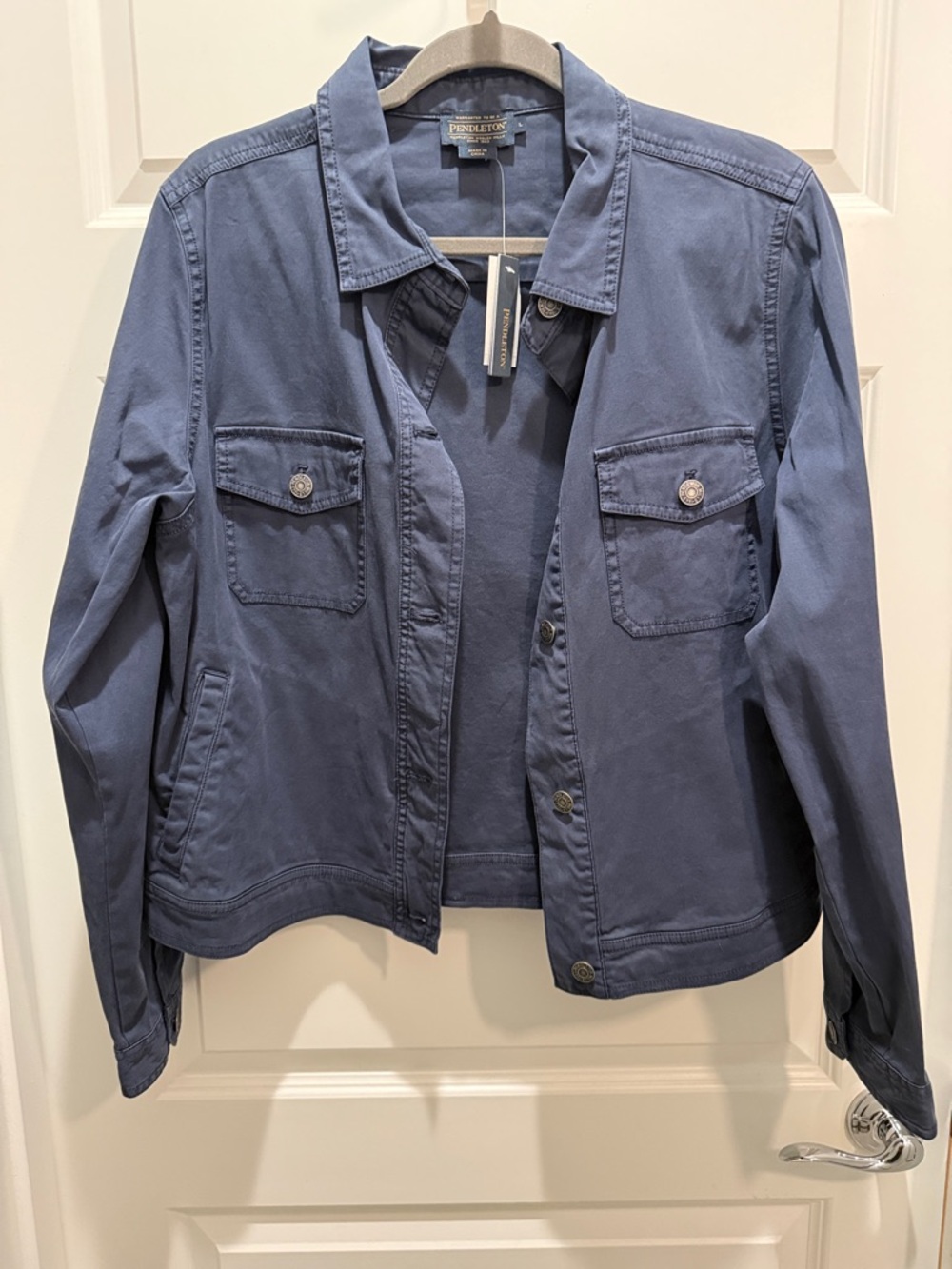 Pendleton Women's Slate Blue Button-Front Jacket